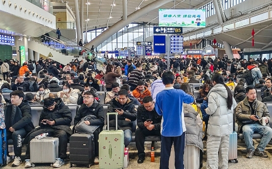 春運第36日 中國人員流動量預計達1.7億人次