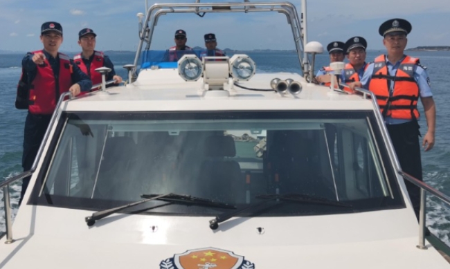 福建海警位金門附近海域依法開展常態執法巡查